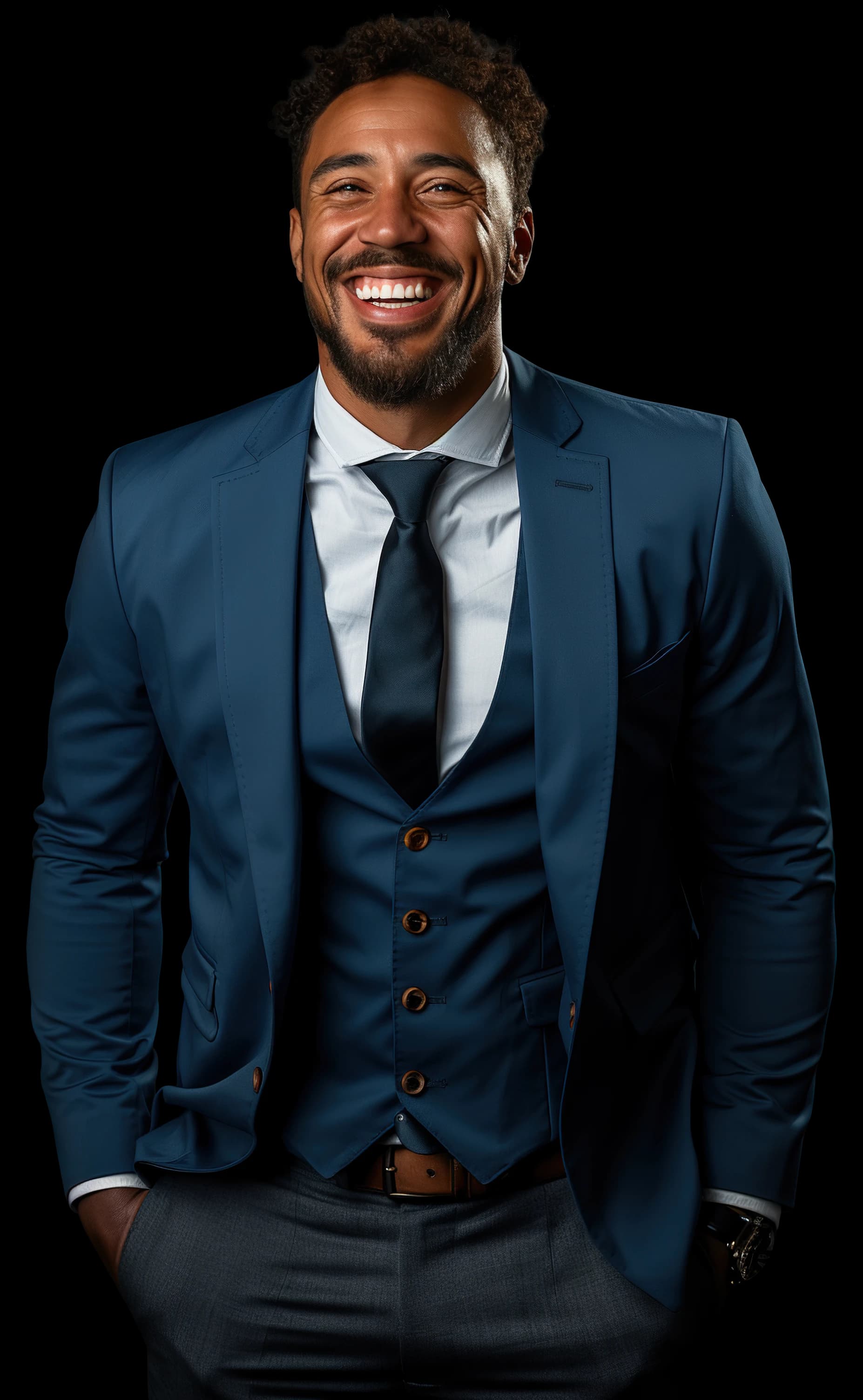 Homem de meia idade sorrindo vestido com roupa formal Homem de meia idade sorrindo vestido com roupa formal